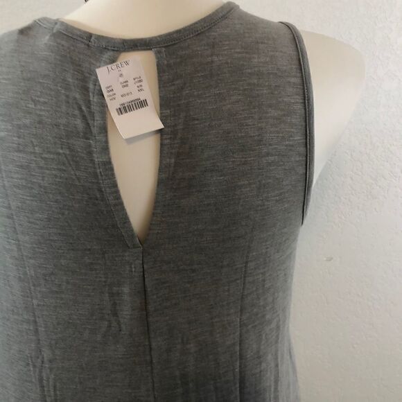 J Crew gray tank with trim - Picture 6 of 6